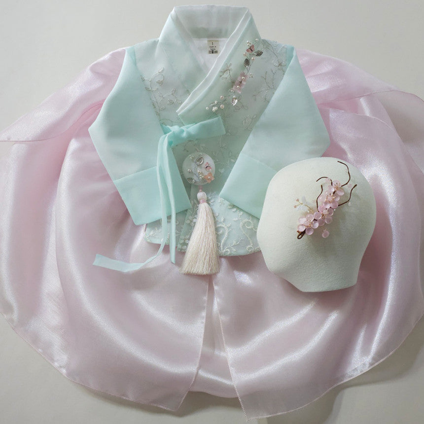Paige Pink Girl Dress Hanbok