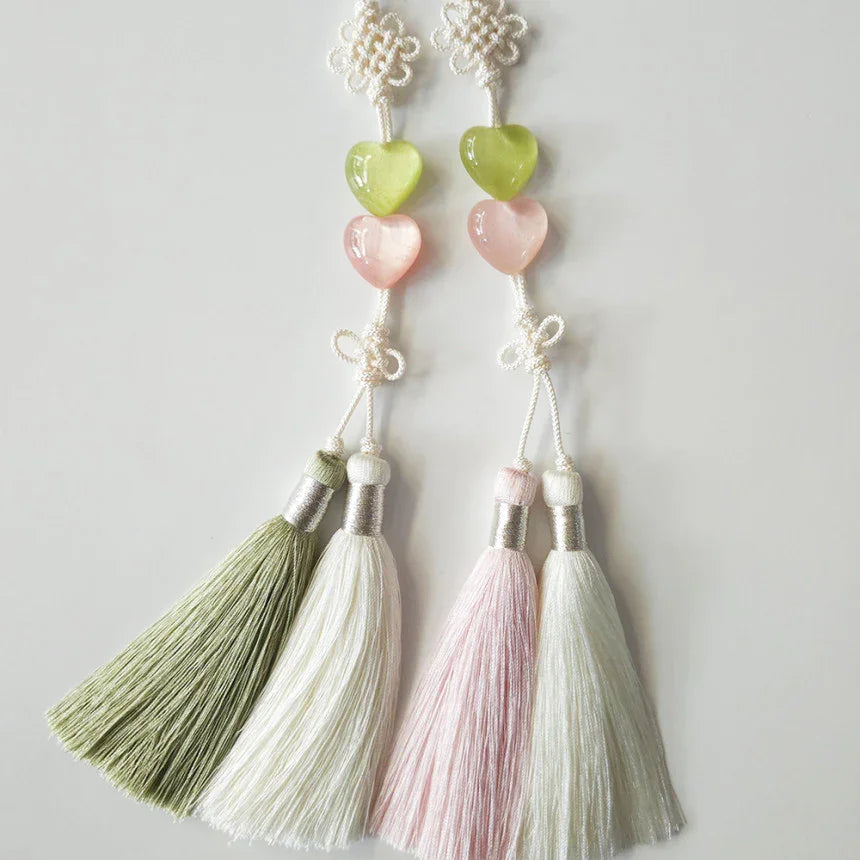 Double Heart Tassel Norigae