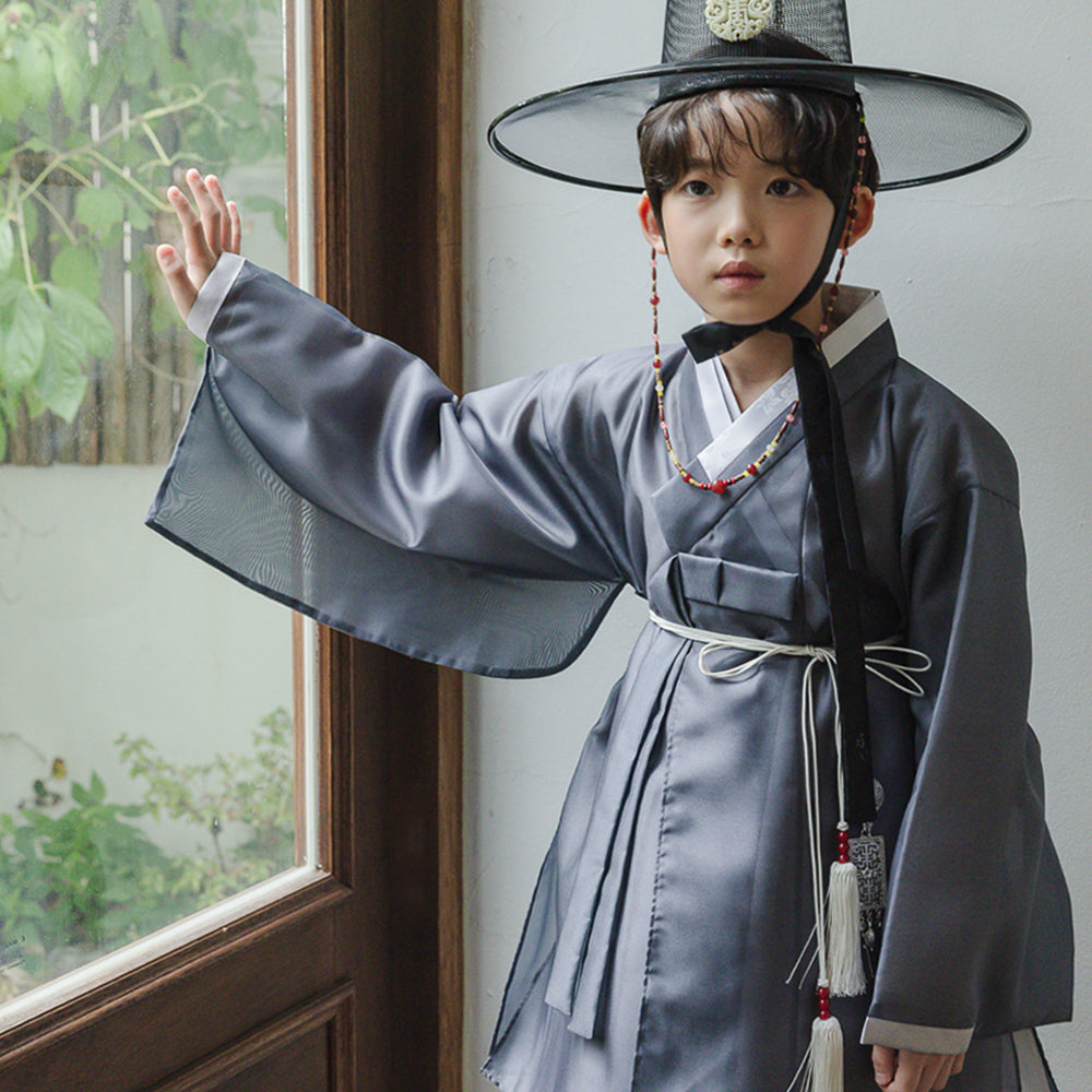 Gunyun Gray Dopo Boy Hanbok (4-10YR)