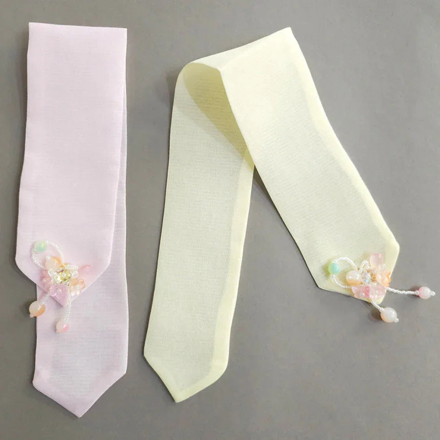 Beaded Blossoms Hair Tie