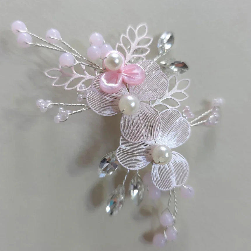 Liv Floral Crystal Hairpin