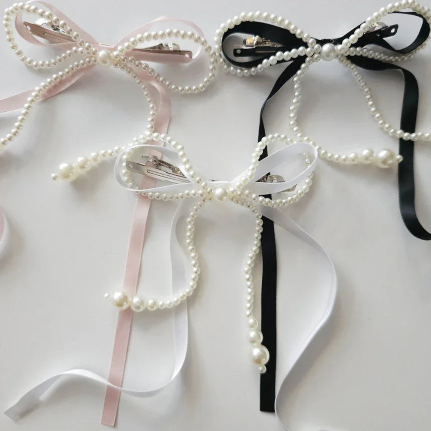 Pearl Grace Bow Hairpin