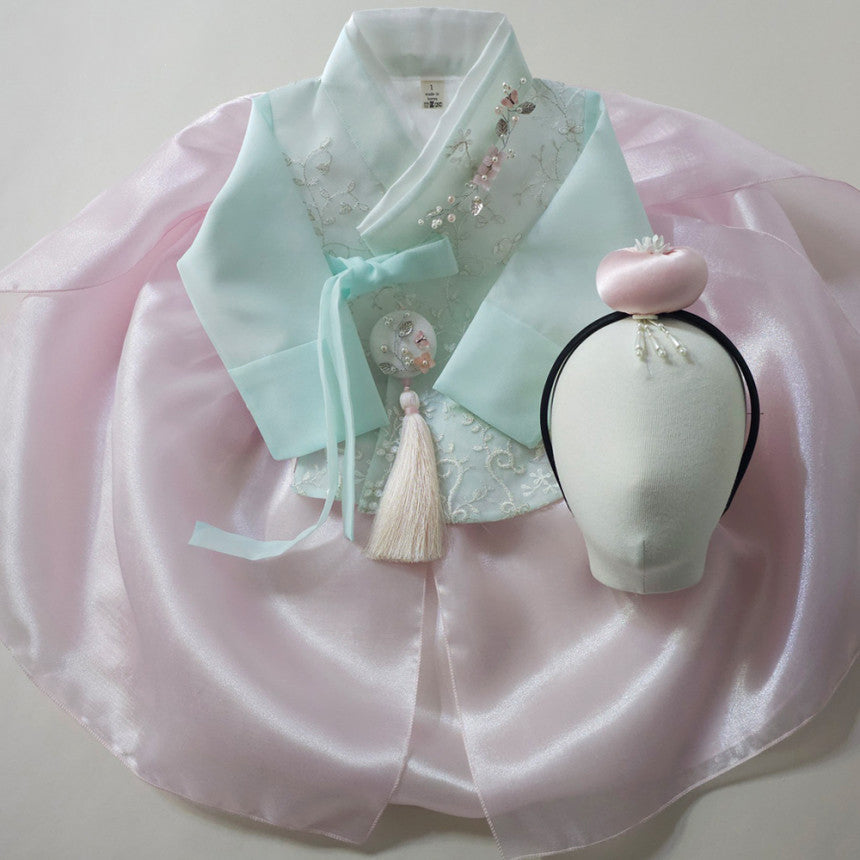 Paige Pink Girl Dress Hanbok