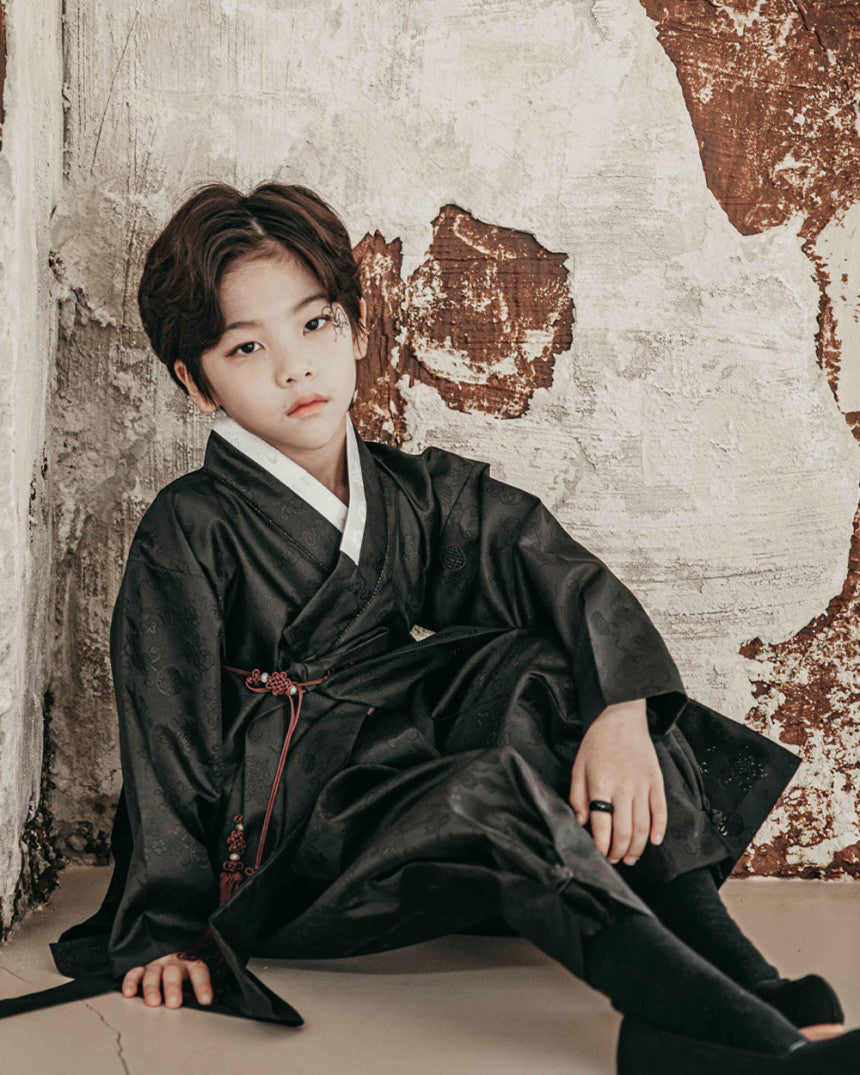 Black Jeoseung Saja Hanbok (1-12YR)