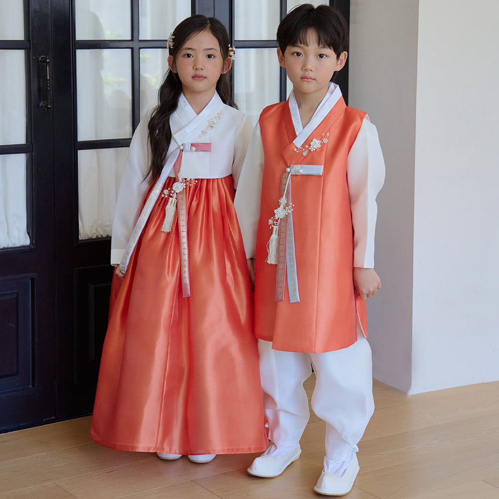 Eunkyo Coral Vest Boy Hanbok (1-12YR)
