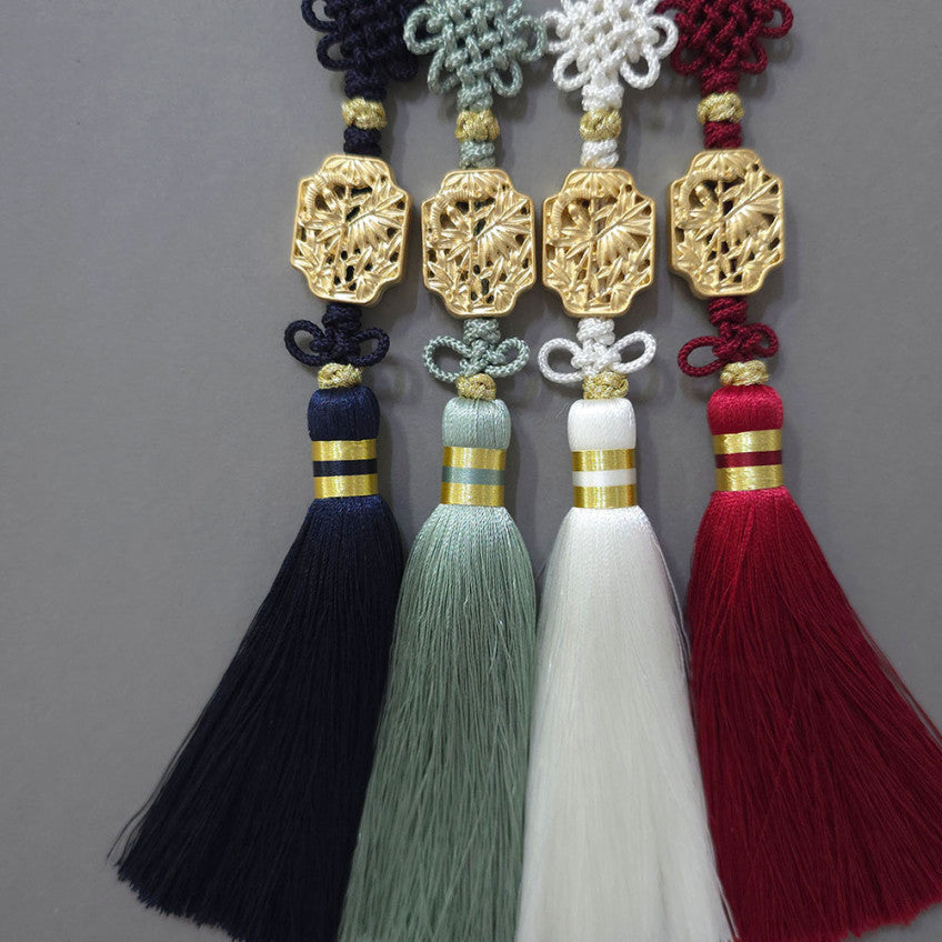 Gold Bamboo Tassel Norigae