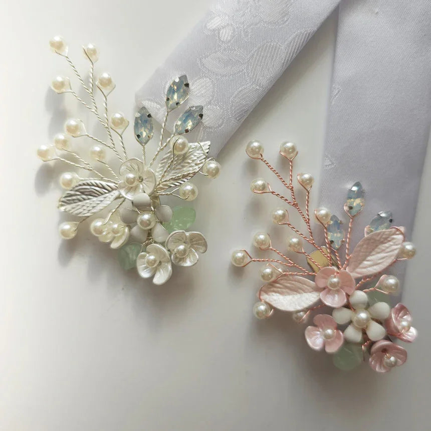 Mina Floral Brooch - Native Korean