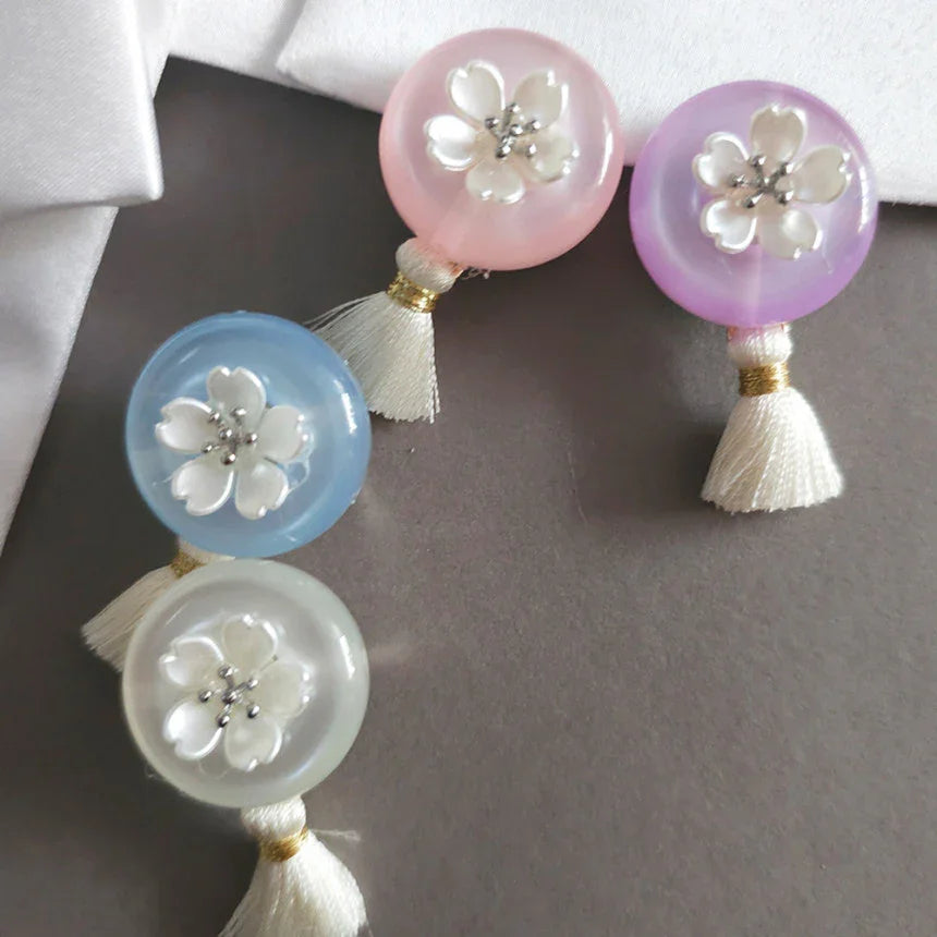 Bloom Button Brooch - Native Korean