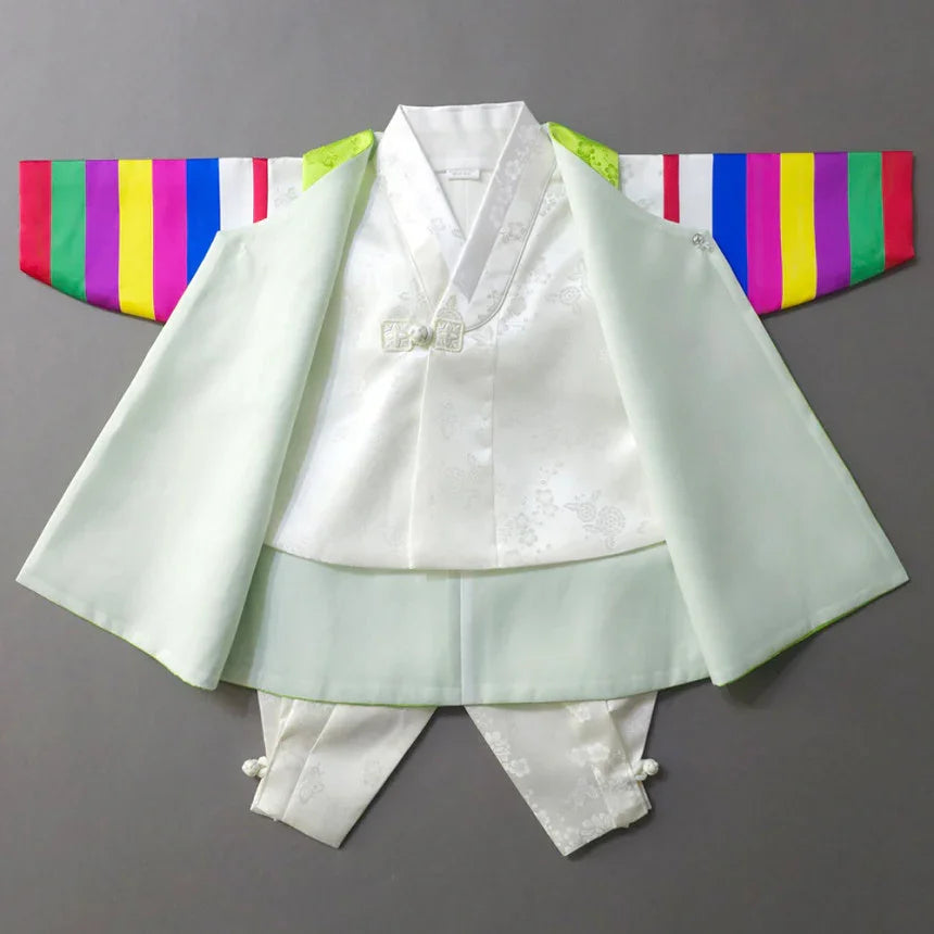 Hoo Green Boy Hanbok (100D-1YR) - Native Korean