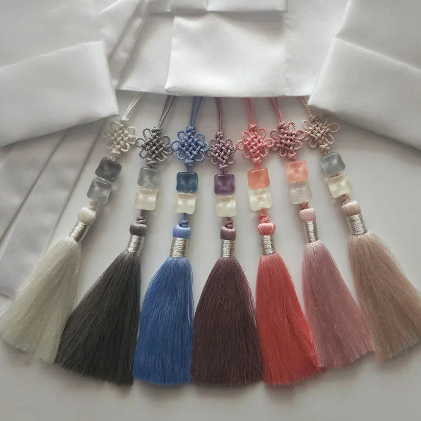 Moonstone Glow Tassel Norigae