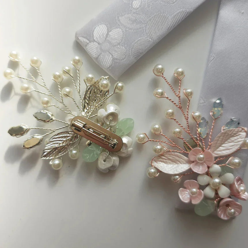 Mina Floral Brooch - Native Korean