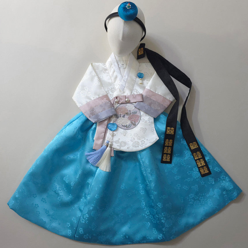 Yunjae Sky Skirt Girl Hanbok (100D-15YR)
