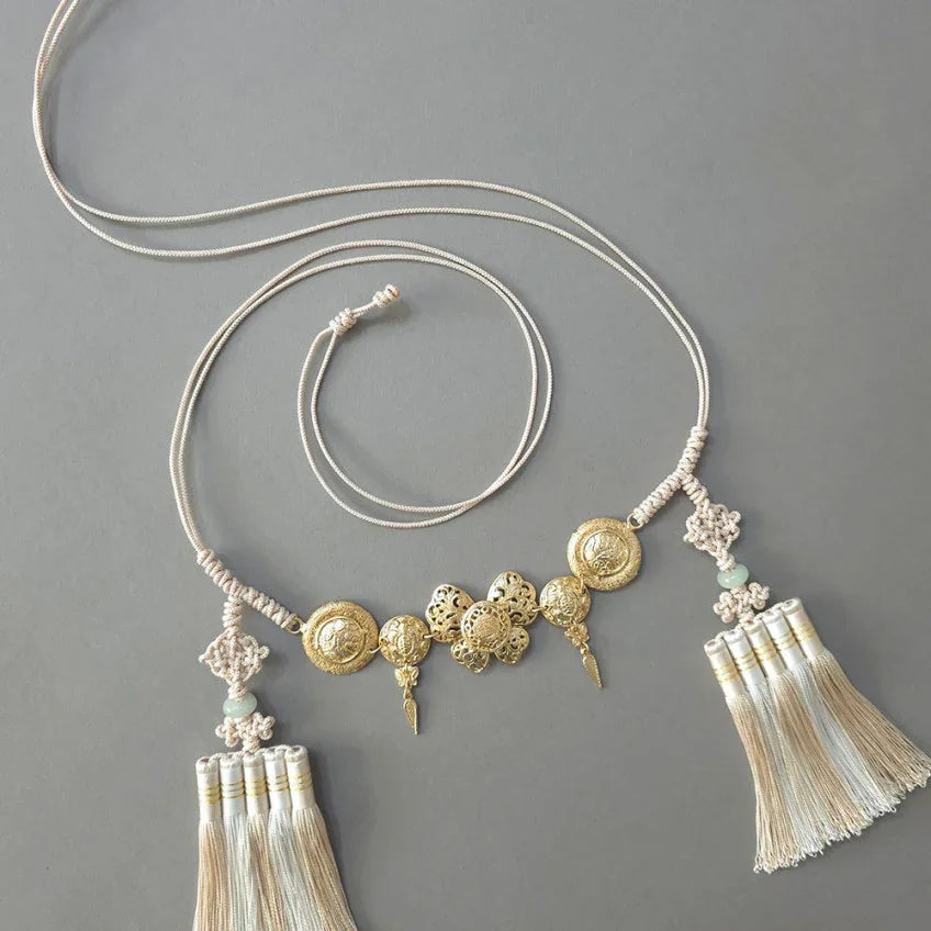 Gold medal tassel belt for Korean hanbok