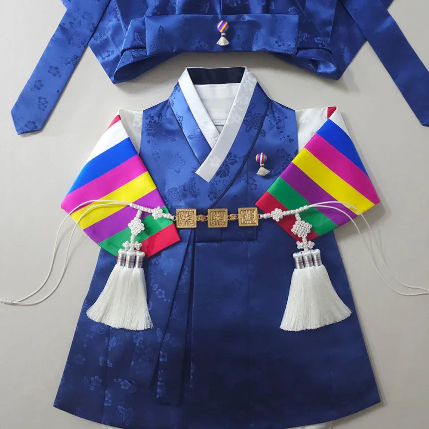 Minjae Saekdong Blue Boy Hanbok (100D-10YR) - Native Korean
