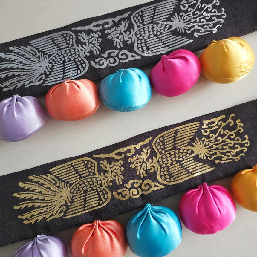 Colorful Bokjumeoni Dol Belt - Native Korean