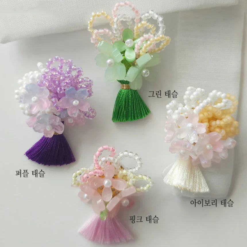 Mini Bouquet Brooch for Hanbok - Native Korean