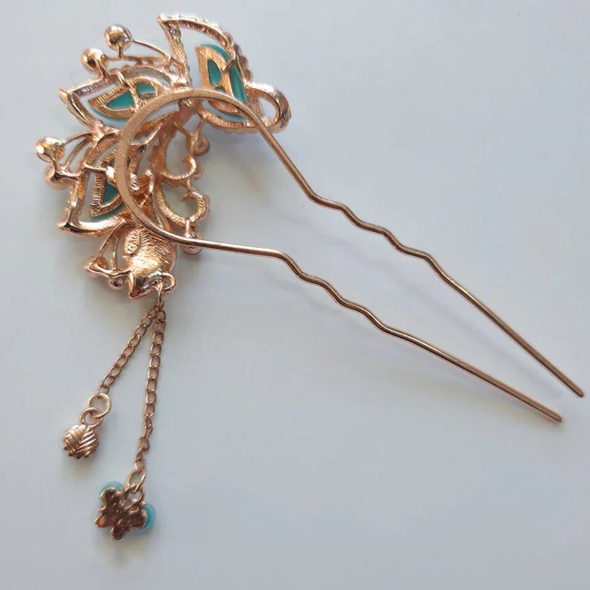 Butterfly Crystal U-Shaped Hairpin