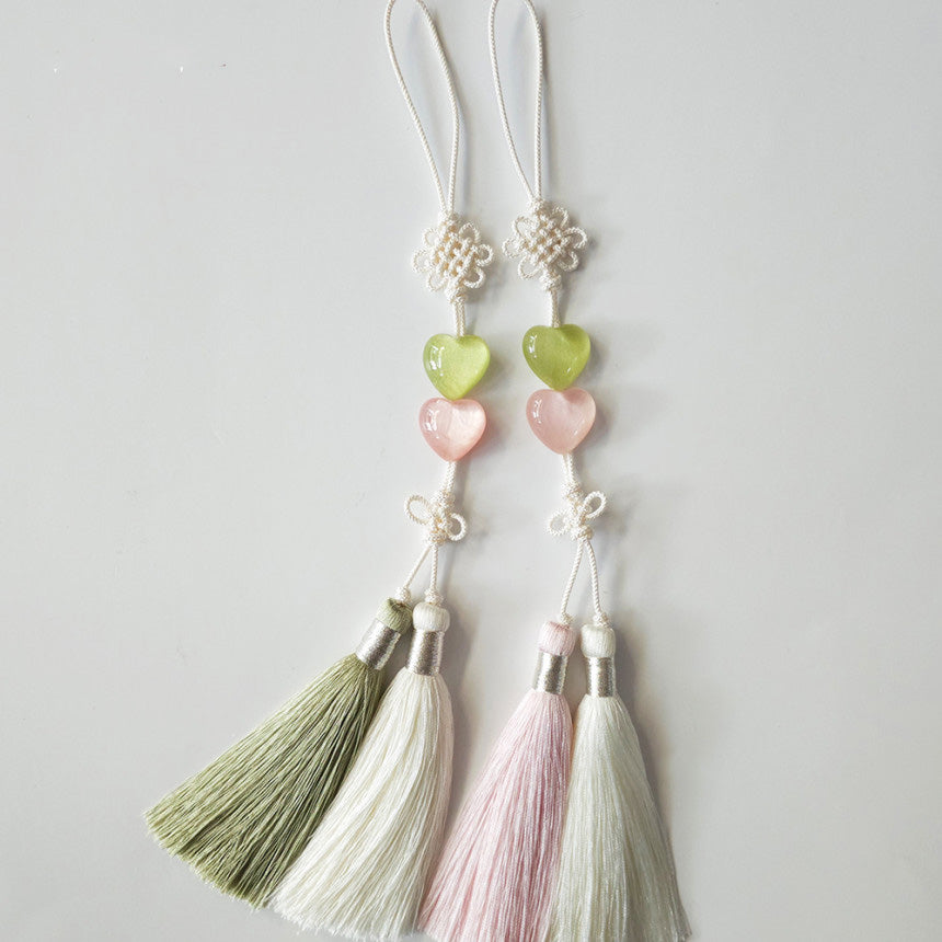 Double Heart Tassel Norigae