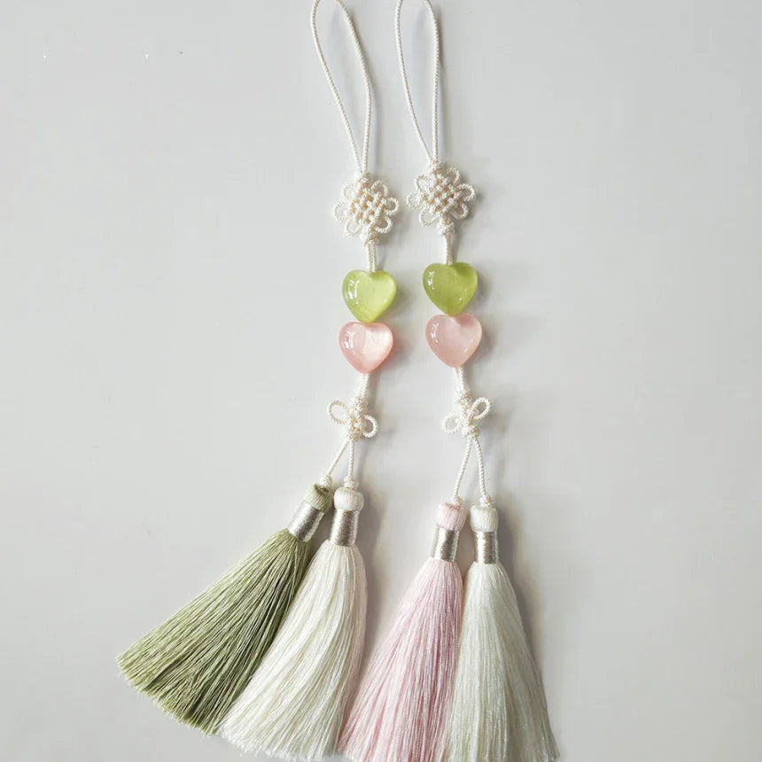 Double Heart Tassel Norigae