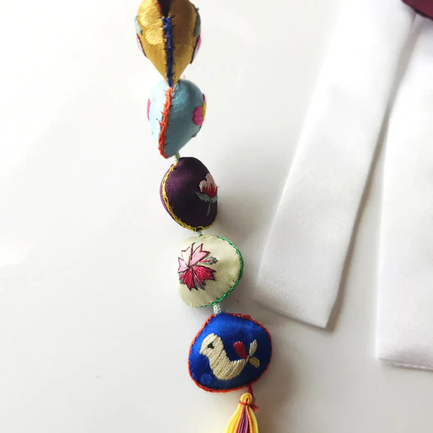 Traditional Embroidered Norigae - Native Korean