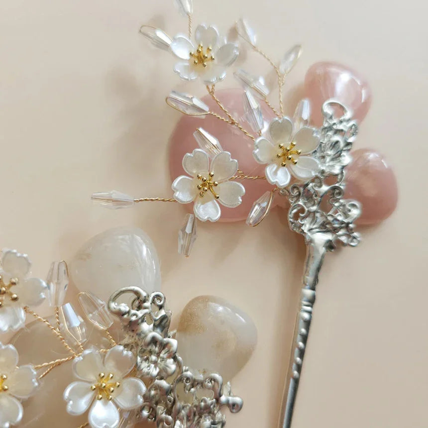 Jade Floral Hairpin - Native Korean