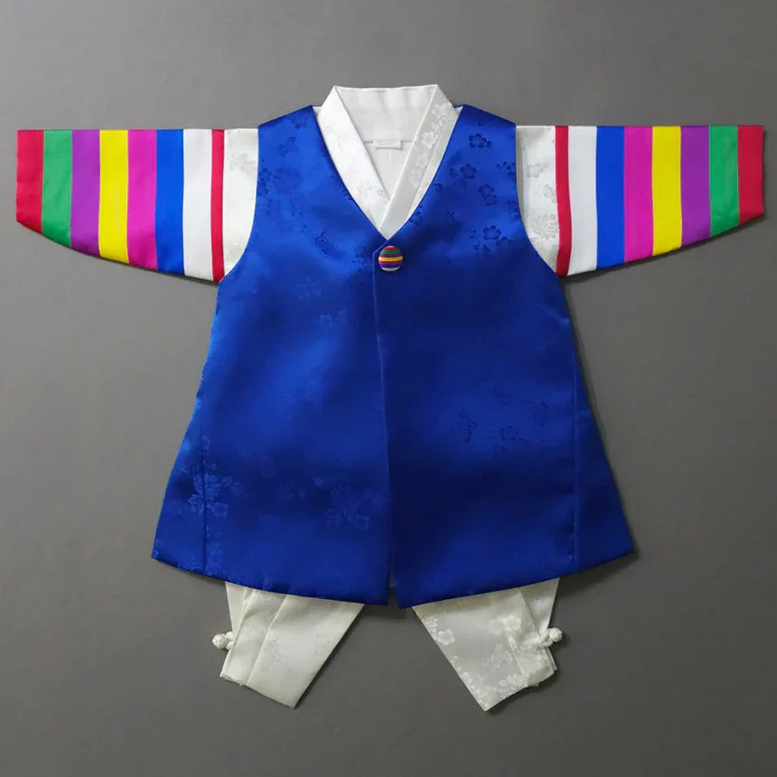 Hoo Blue Boy Hanbok (100D-10YR) - Native Korean