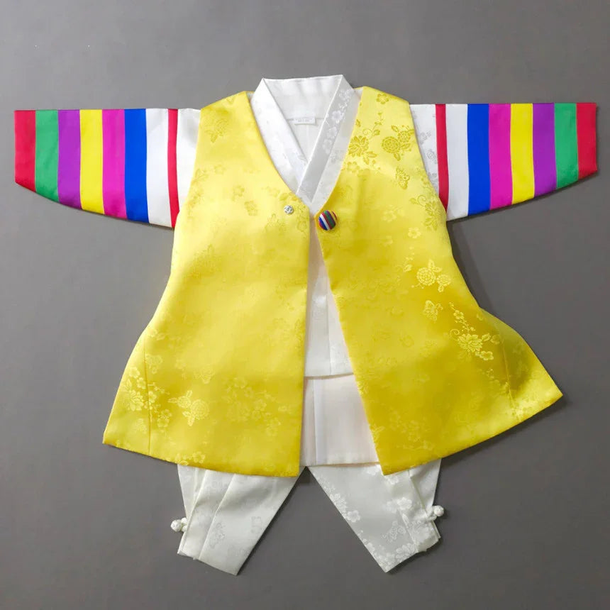 Hoo Yellow Boy Hanbok (100D-1YR) - Native Korean