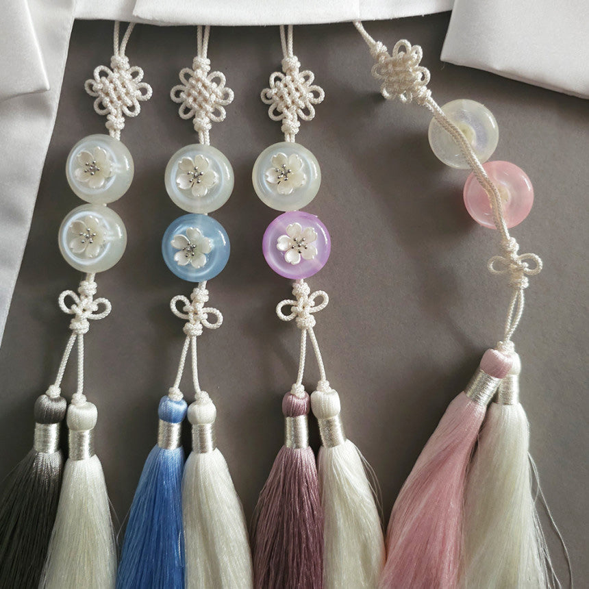 Bloom Button Tassel Norigae