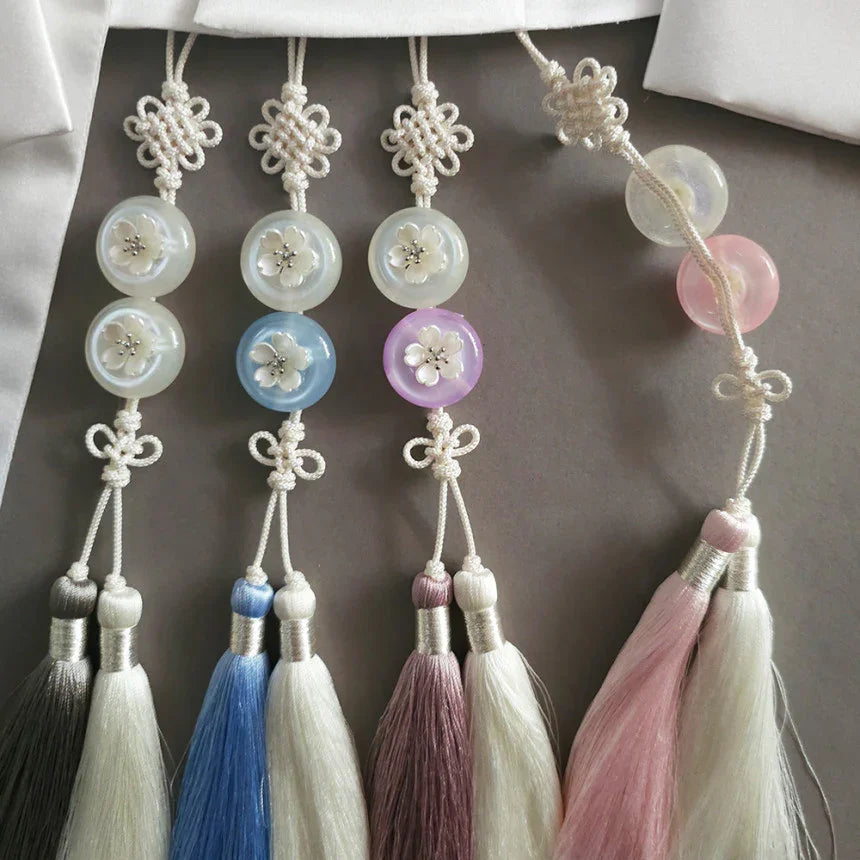 Bloom Button Tassel Norigae - Native Korean