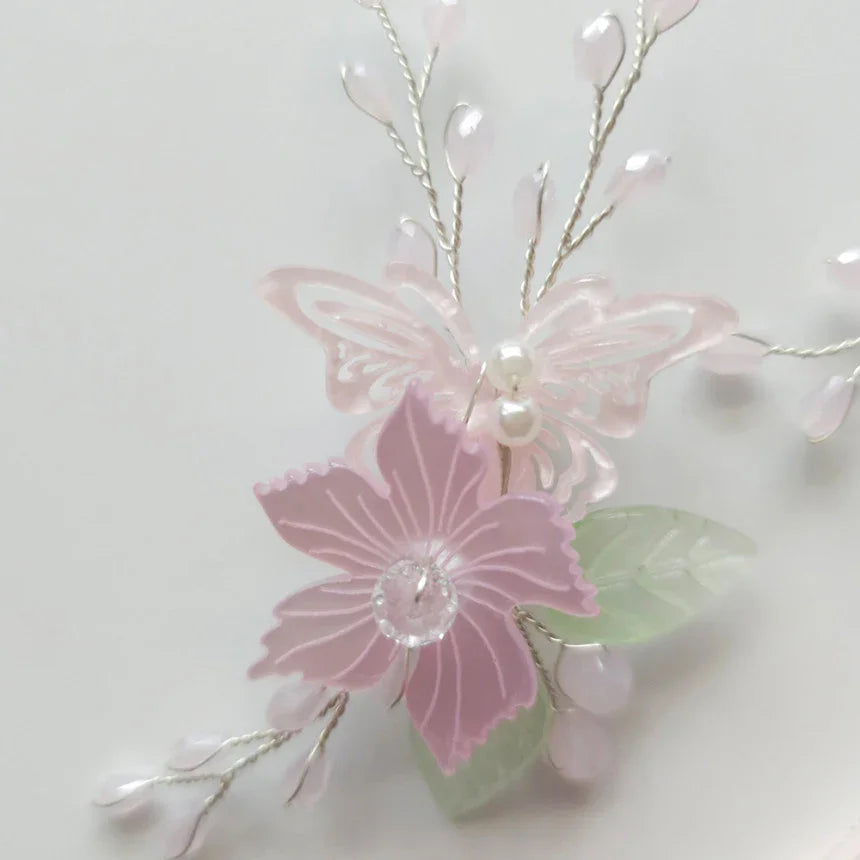 Butterfly Blossom Brooch - Native Korean