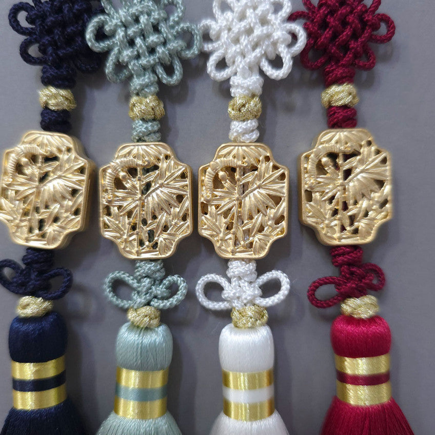Gold Bamboo Tassel Norigae