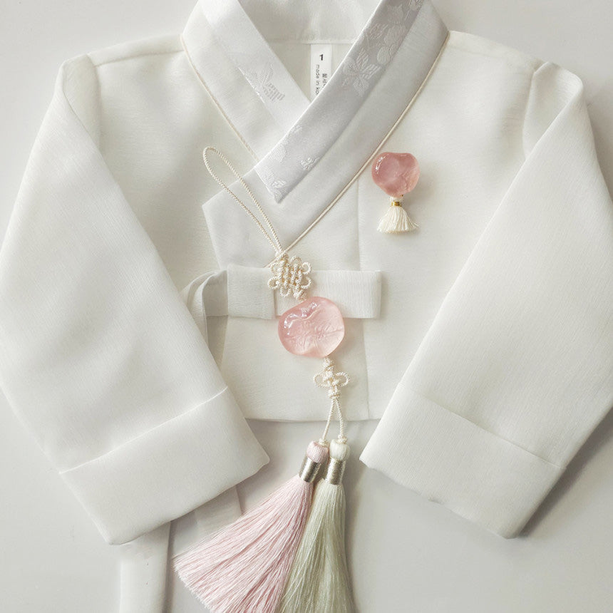 Rose Pebble Brooch