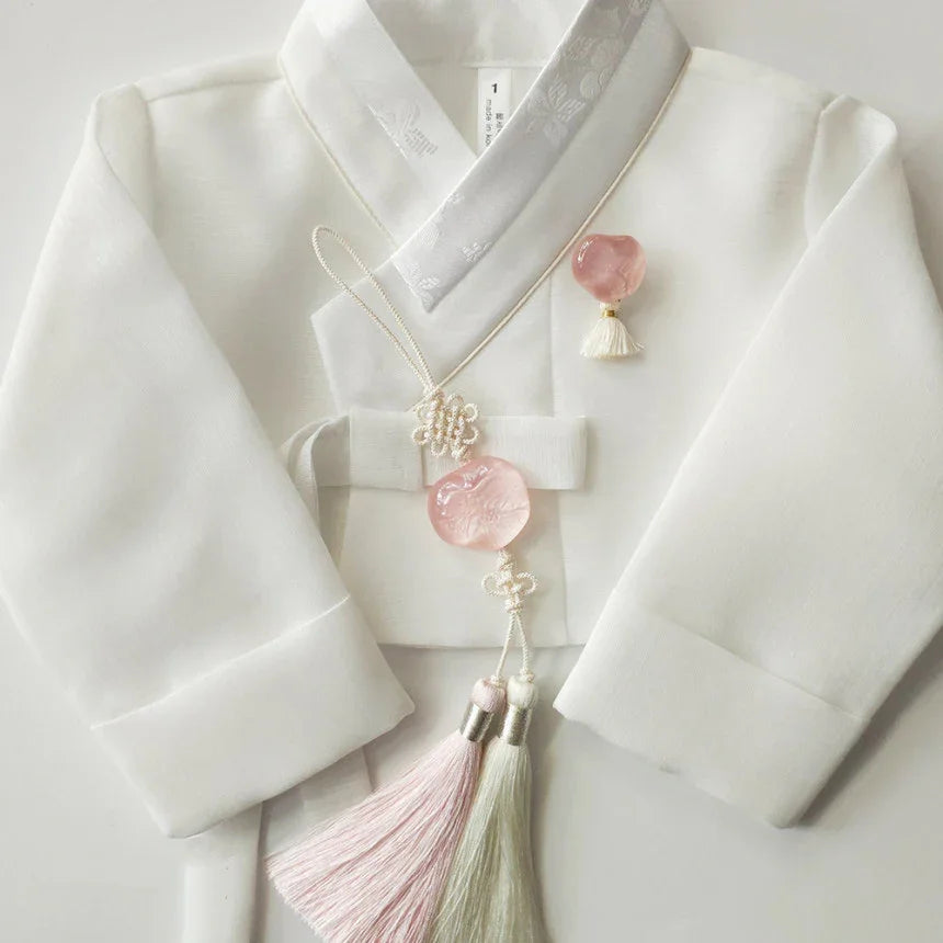 Rose Pebble Brooch - Native Korean