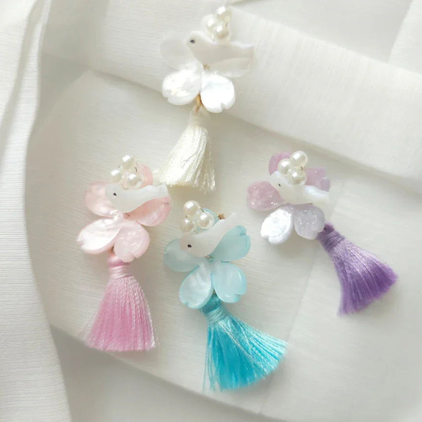 Bird Blossom Brooch - Native Korean