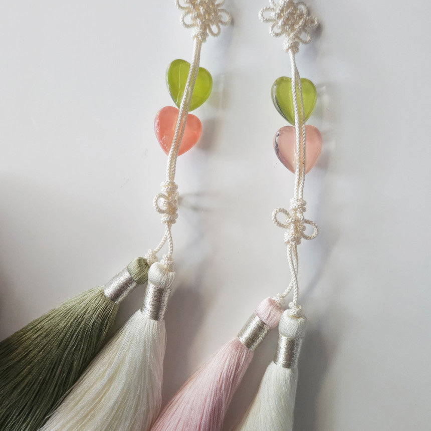 Double Heart Tassel Norigae