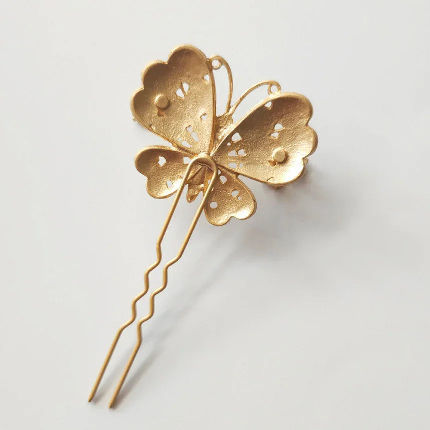 Colorful Butterfly U Shape Hairpin