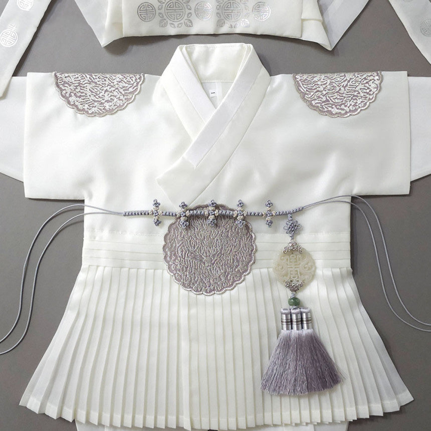 Beige Jade Harmony Tassel Dol Belt