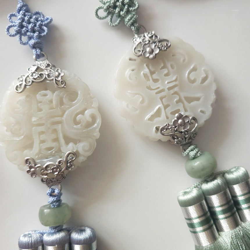 Green Jade Harmony Tassel Norigae