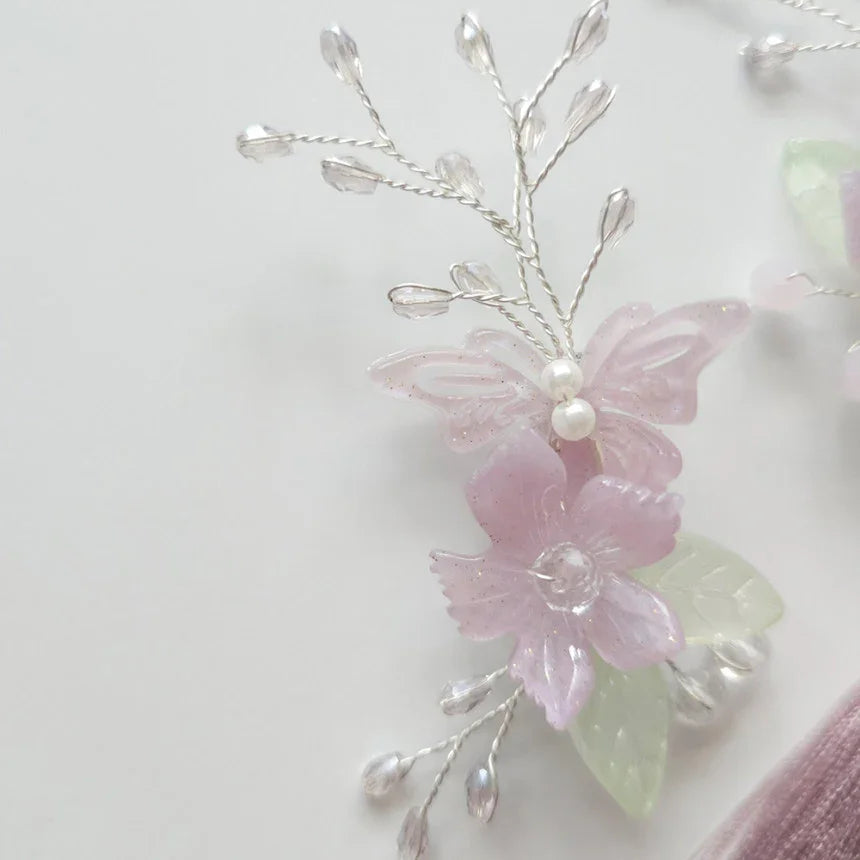 Butterfly Blossom Brooch - Native Korean
