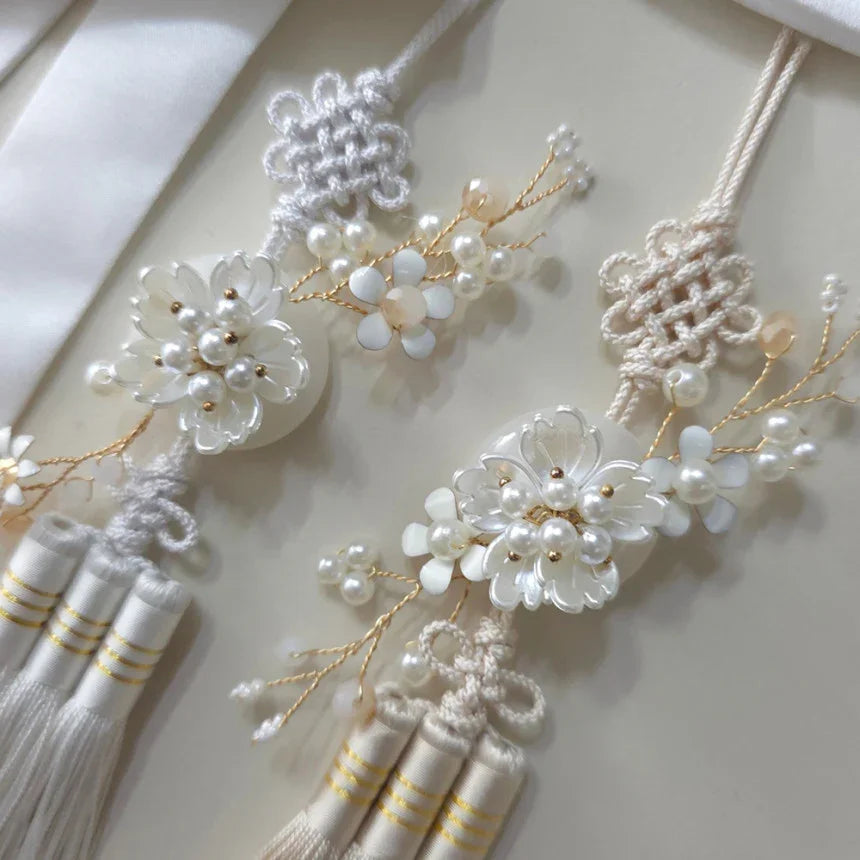 Mini Pearl Blossom Tassel Norigae