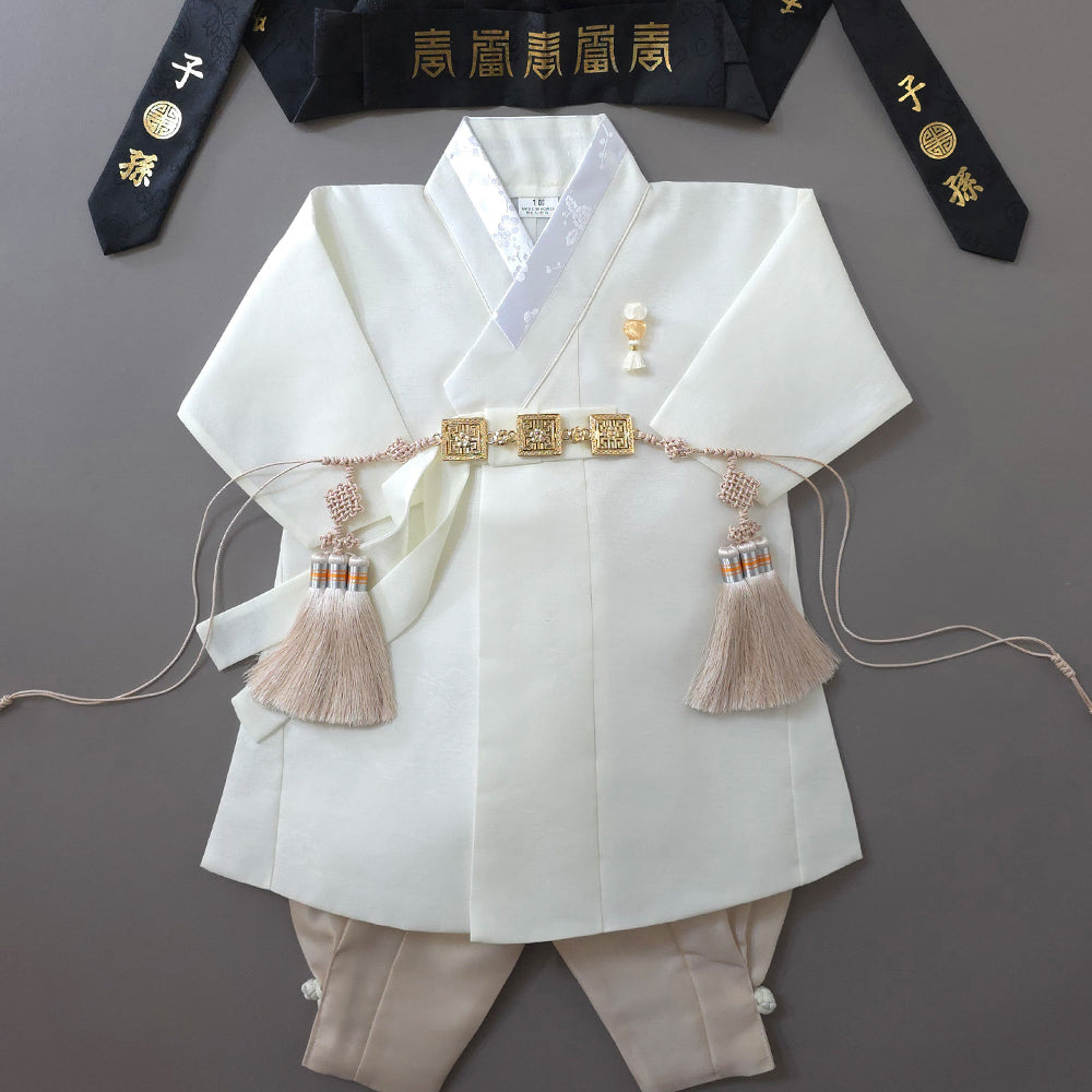 Doha Beige Boy Hanbok (100D-10YR)