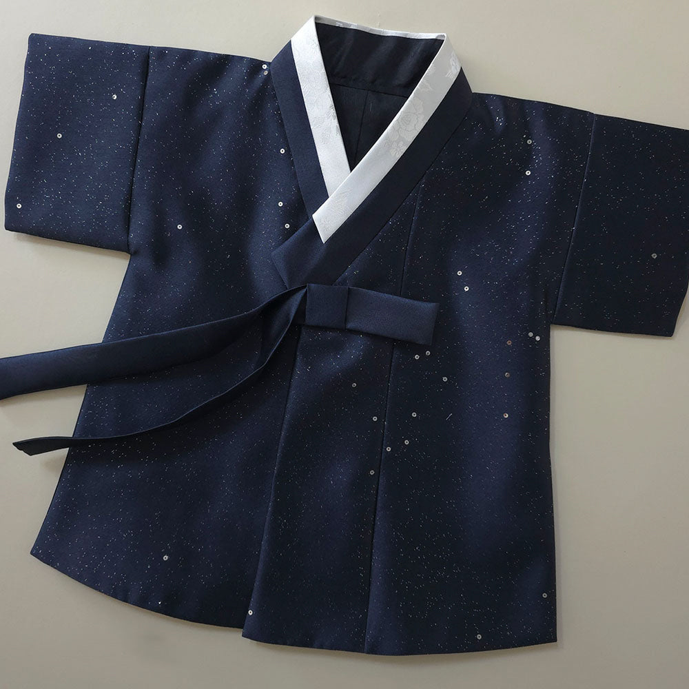 Pearl Navy Boy Hanbok (1-12YR)