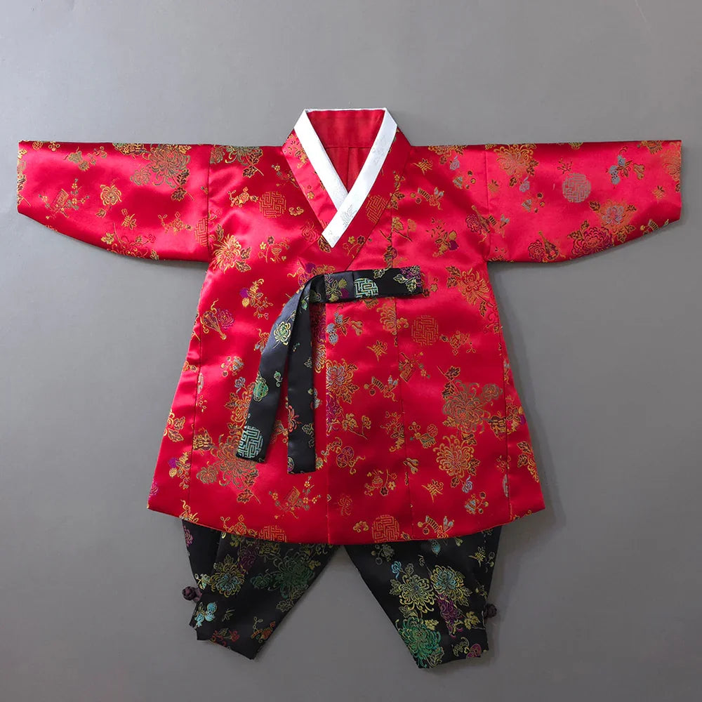 Hae Red Outer Boy Hanbok (1-8YR) - Native Korean