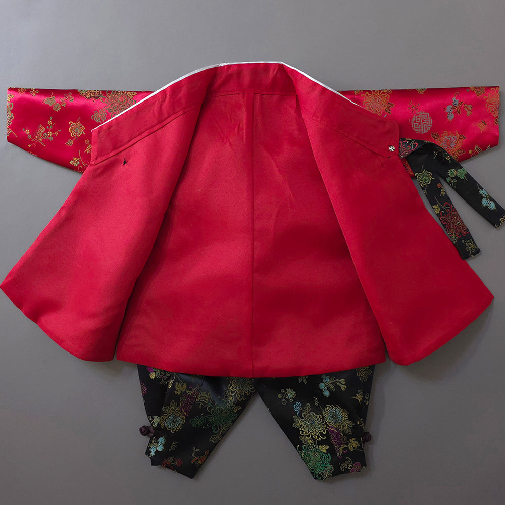 Hae Red Outer Boy Hanbok (1-8YR)