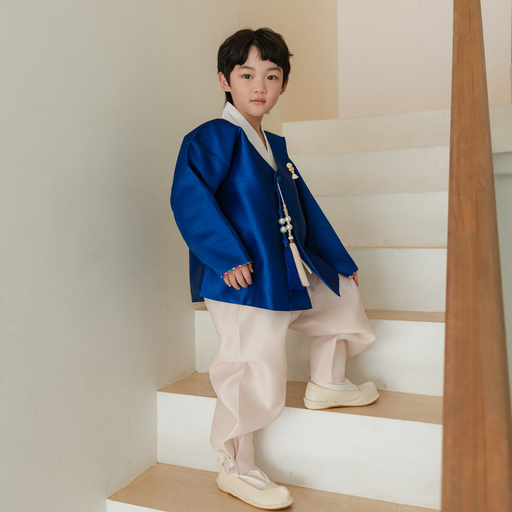 Dongjin Blue Magoja Boy Hanbok (1-7YR)