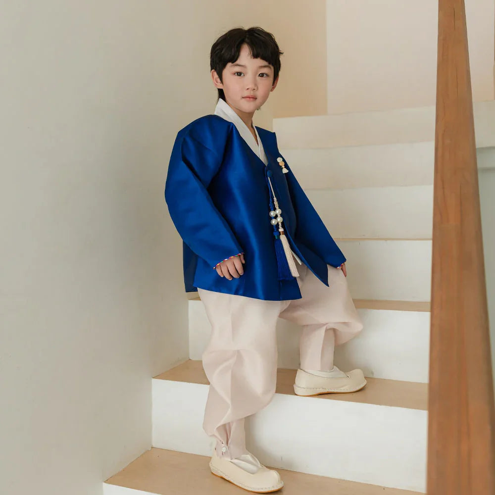 Dongjin Blue Magoja Boy Hanbok (1-7YR)