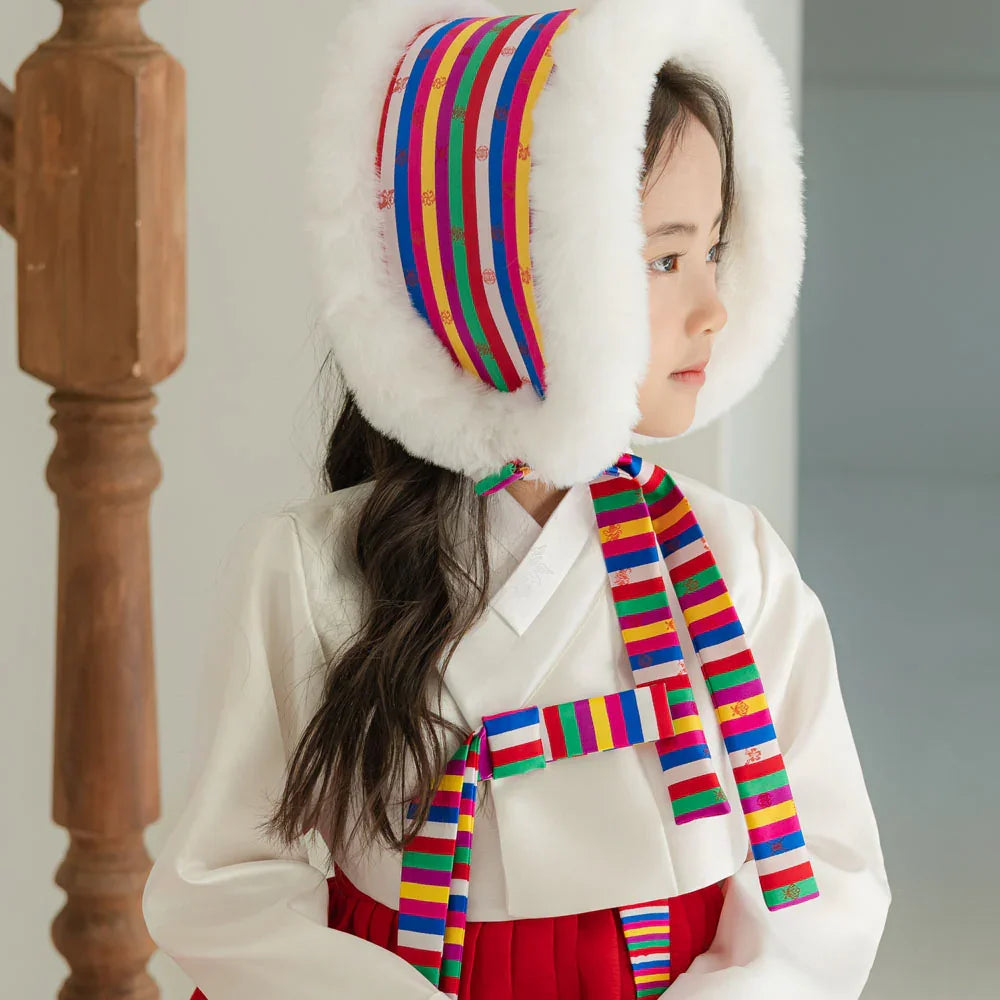 Saekdong Ribbon Red Girl Hanbok (1-9YR)
