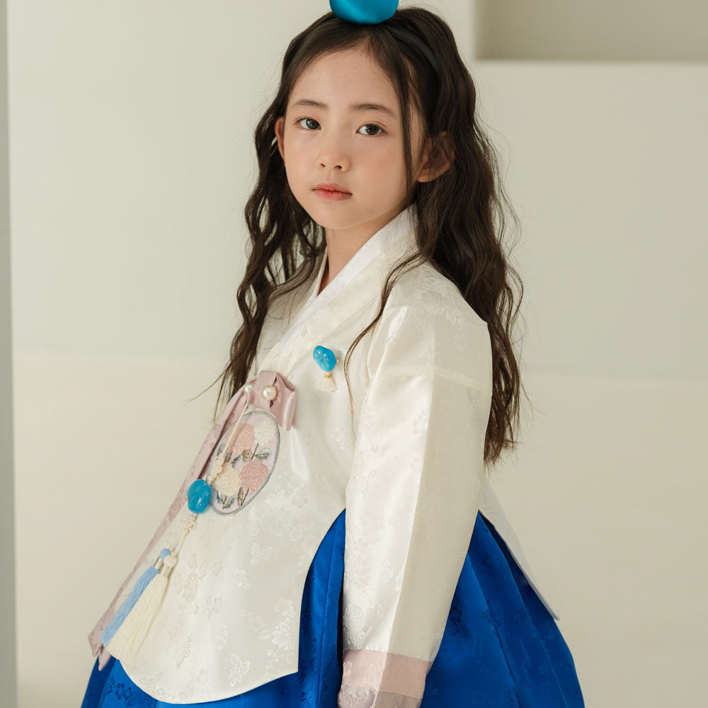 Yunjae Dangui Blue Skirt Girl Hanbok (100D-15YR)