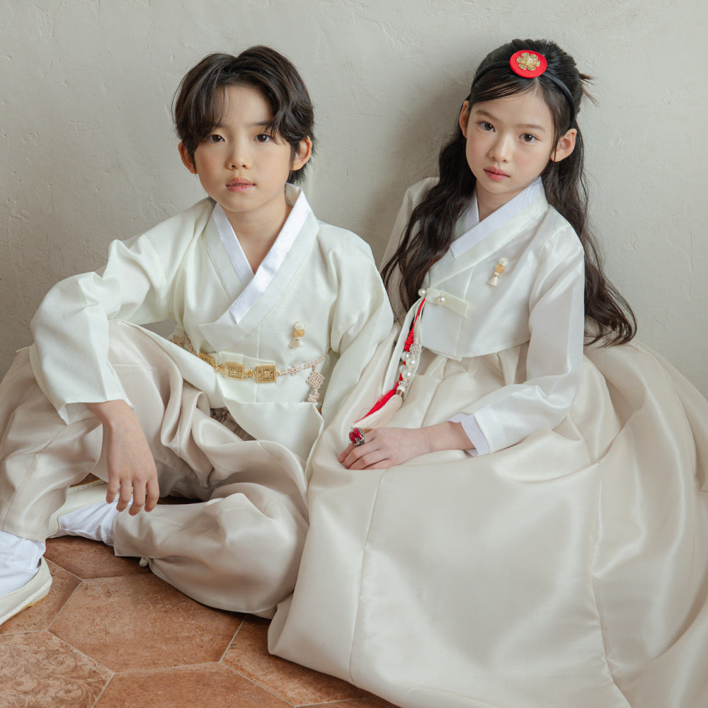 Doha Beige Boy Hanbok (100D-10YR)