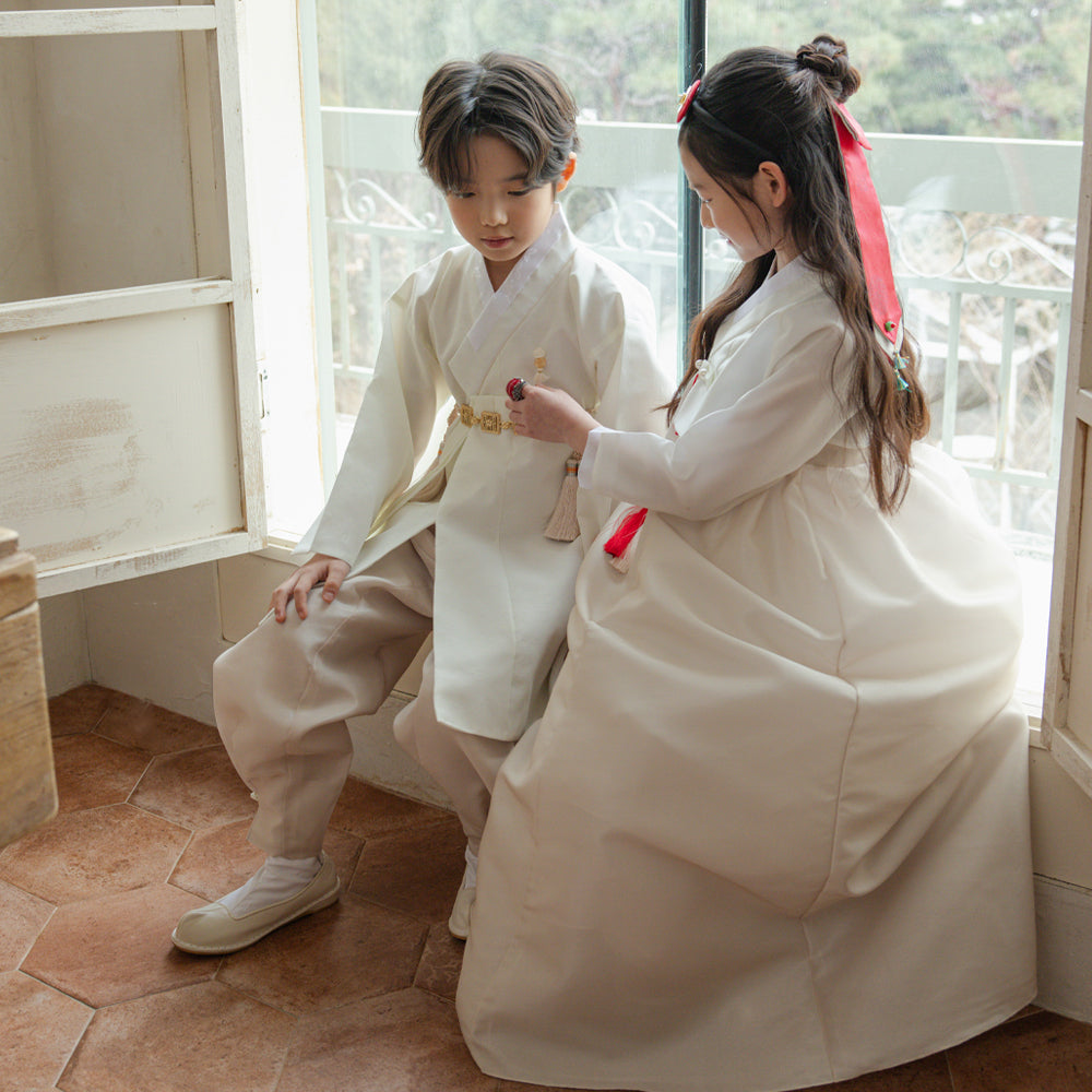 Doha Beige Boy Hanbok (100D-10YR)